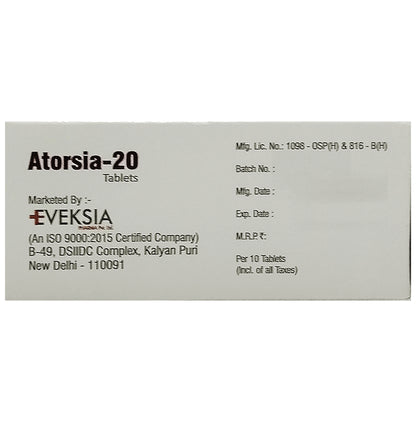 Atorsia 20 Tablet