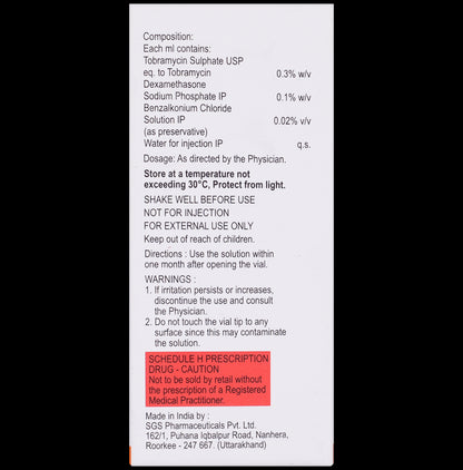 Tobraject D Eye Drop