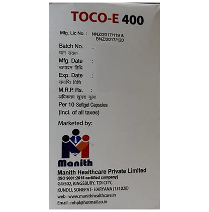 Toco-E 400 Capsule