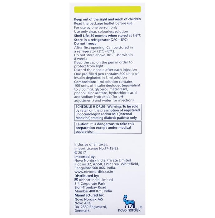 Tresiba 100IU/ml Flextouch