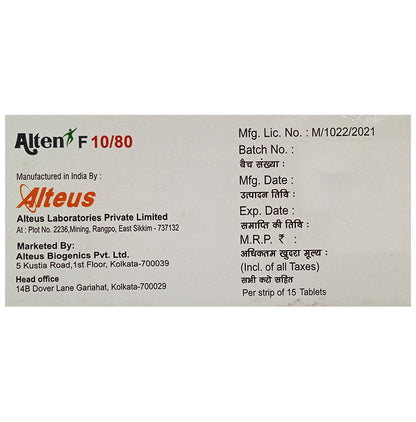 Alten F 10/80 Tablet