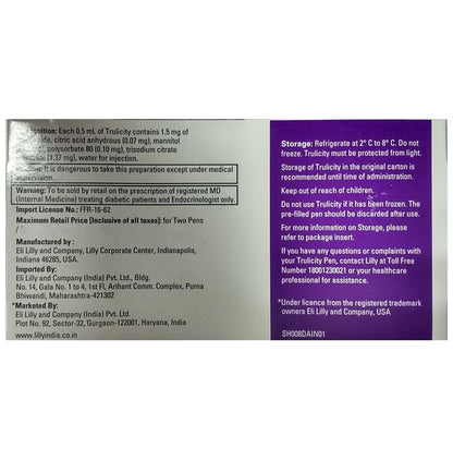 Trulicity 1.5mg Pre-Filled Pen