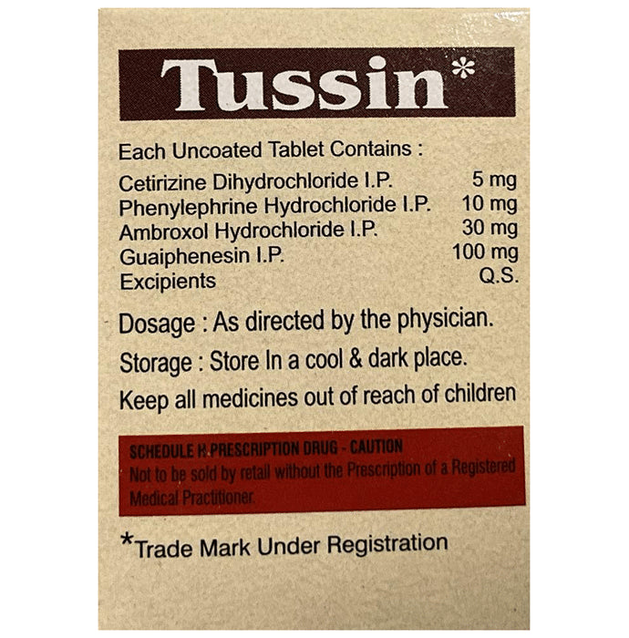 Tussin Tablet