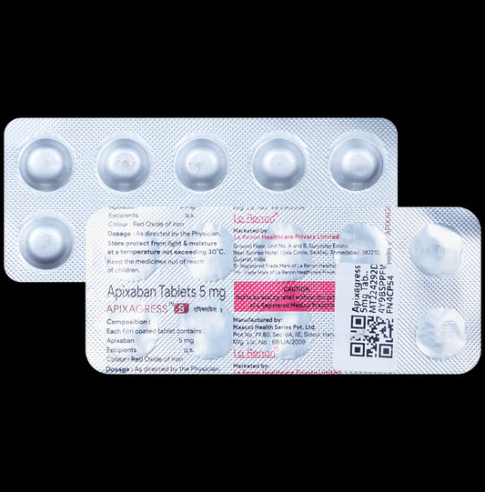 Apixagress 5mg Tablet - Classic Derma