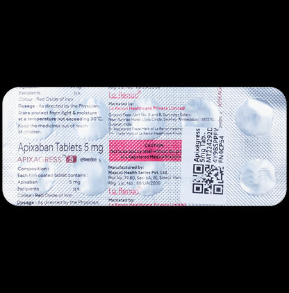 Apixagress 5mg Tablet