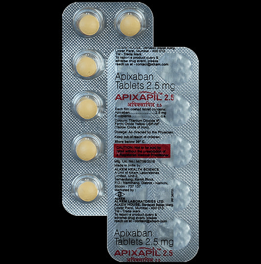 Apixapil 2.5mg Tablet - Classic Derma
