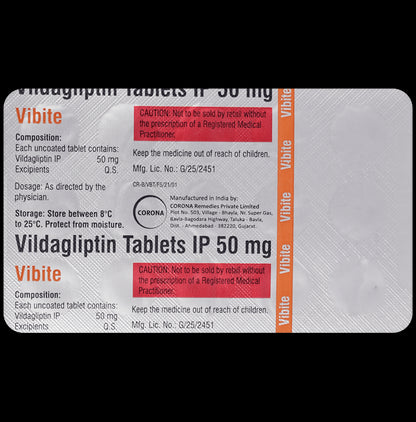 Vibite 50mg Tablet
