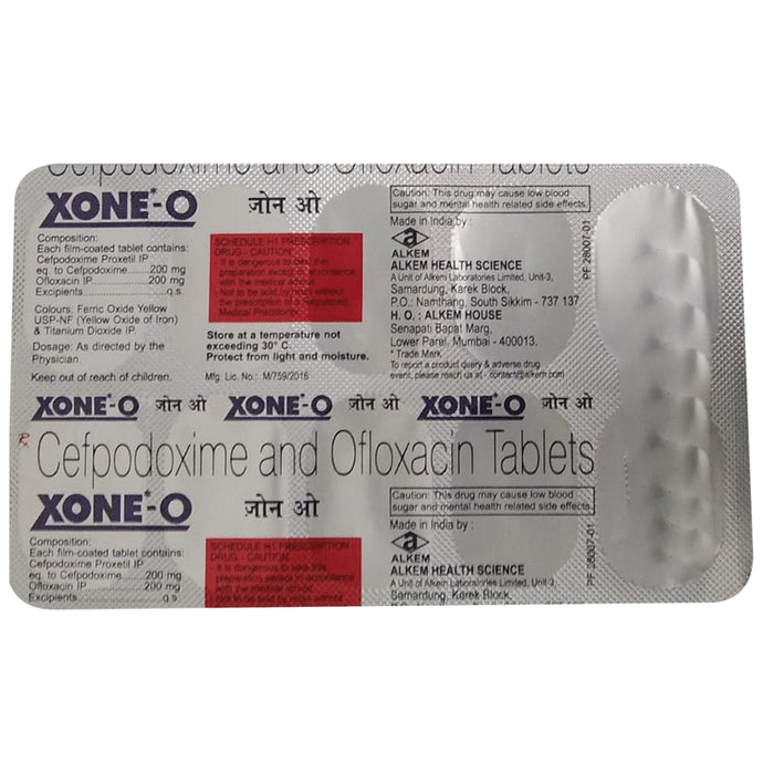 Xone O 200mg/200mg Tablet - Classic Derma