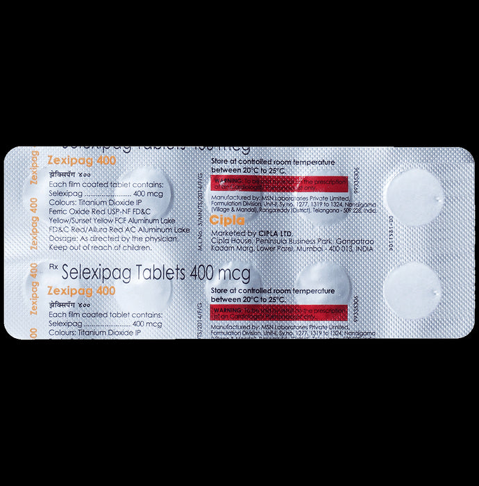 Zexipag 400mcg Tablet