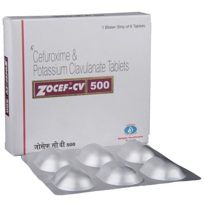 Zocef-CV 500 Tablet - Classic Derma