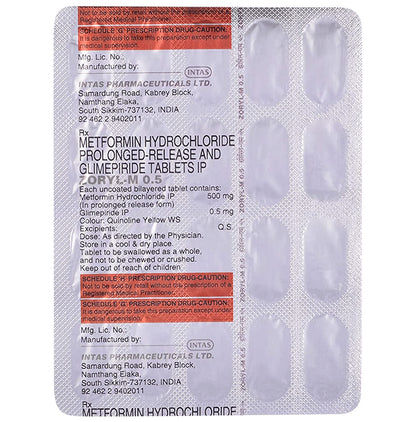 Zoryl M 0.5 Tablet PR