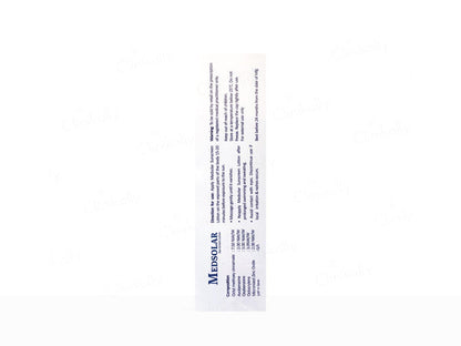 MEDISTE MEDSOLAR SUNSCREEN SPF 50PA+ (100gm)