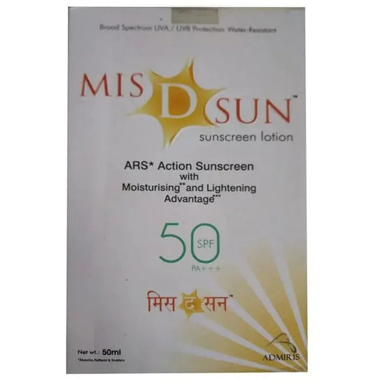 Mis D Sun Sunscreen Lotion SPF 50 PA+++ - Classic Derma 