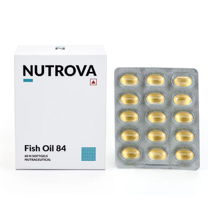 Nutrova Fish Oil 84 | Softgel Capsule for Heart, Brain and Eye Health