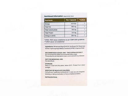 Nusaude Veg Omega 3 Supplements (30 Capsules)
