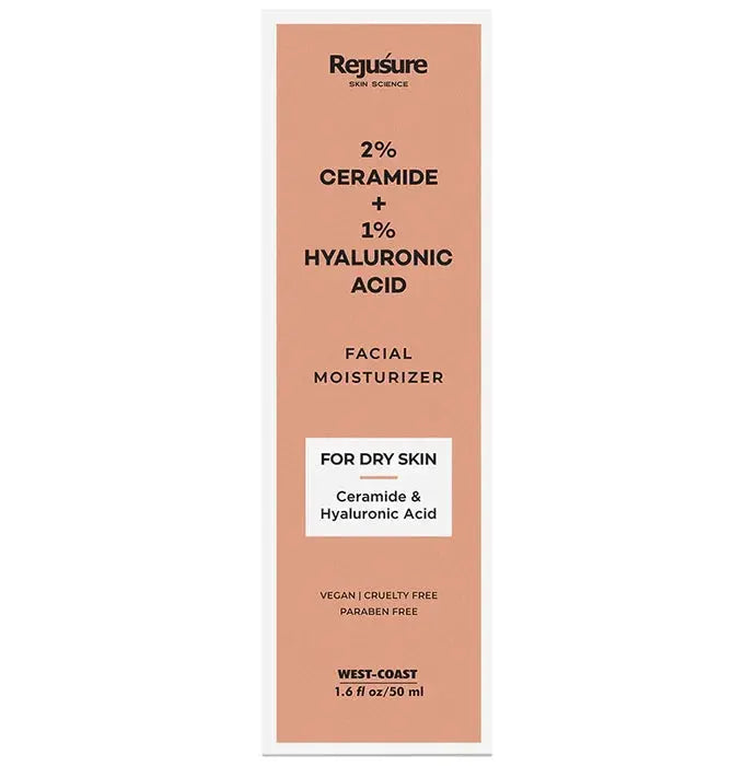 Rejusure 2% Ceramide + 1% Hyaluronic Acid Facial Moisturizer - Classic Derma 