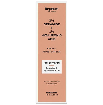 Rejusure 2% Ceramide + 1% Hyaluronic Acid Facial Moisturizer - Classic Derma 