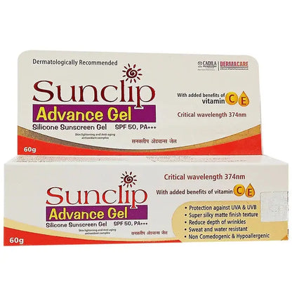 Sunclip Advance Silicone Sunscreen Gel SPF 50 PA+++ - Classic Derma 