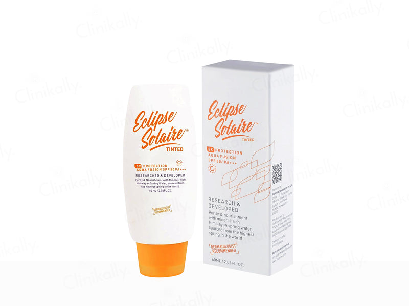 Yuderma Eclipse Solaire Tinted Aqua Fusion Sunscreen SPF 50 PA+++ - Classic derma