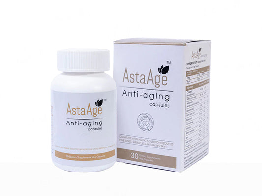 Asta Age Anti-Aging Dietary Supplement Veg Capsule - Classic derma