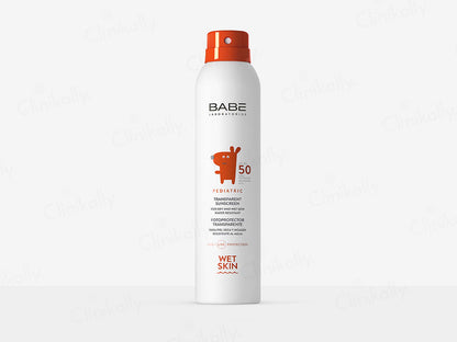 BABE Pediatric Transparent Sunscreen Wet Skin SPF 50