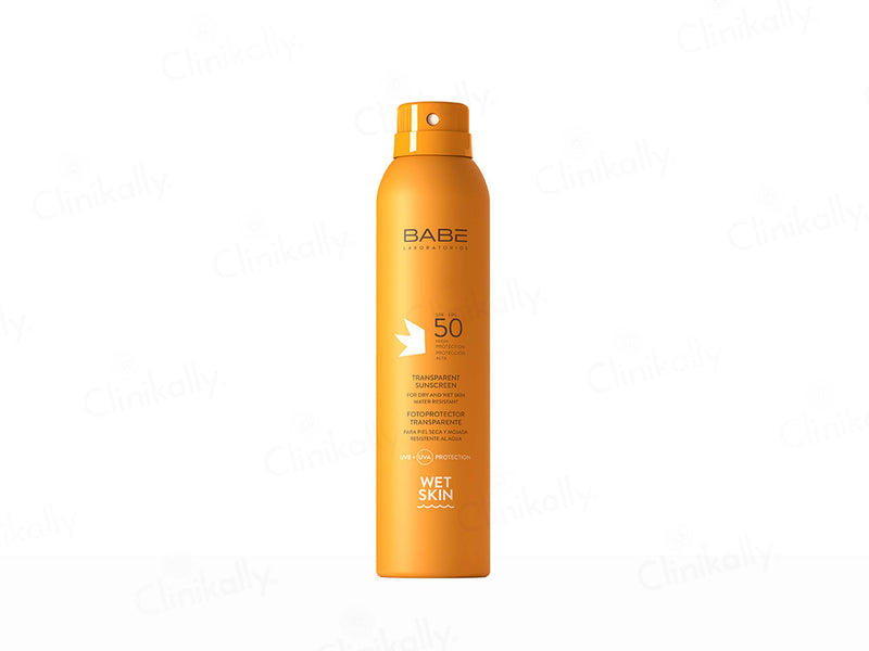 BABE Transparent Sunscreen Wet Skin SPF 50 - Classic derma