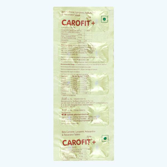 Carofit Plus Tablet 30s - Classic Derma