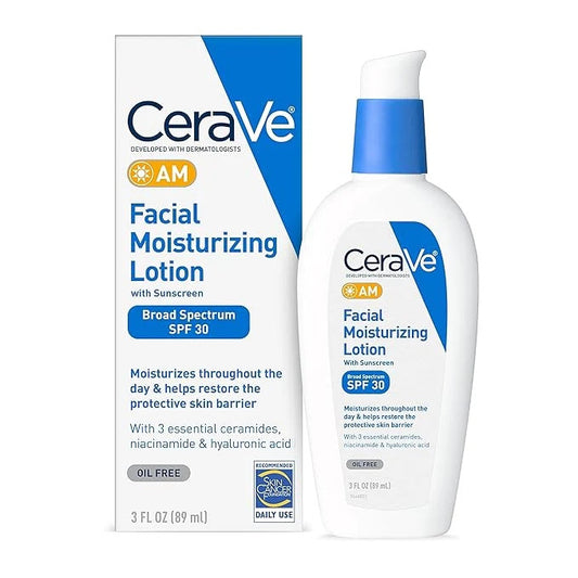 CeraVe AM Facial Moisturizing Lotion SPF 30 89ml/3 Ounce - Classic Derma