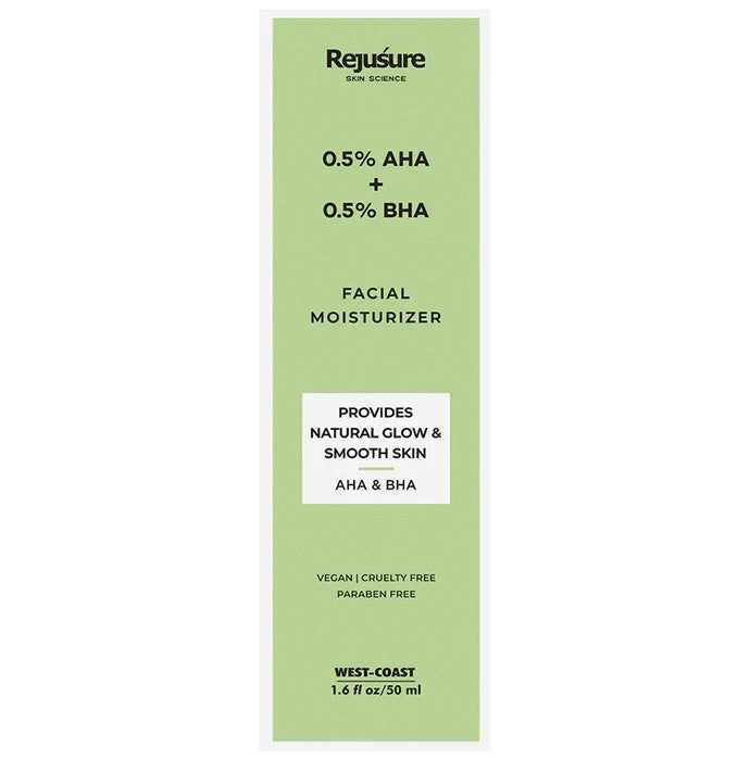 Rejusure 0.5% AHA + 0.5% BHA Facial Moisturizer - Classic Derma