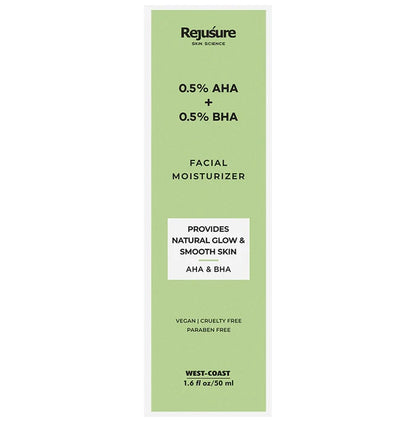 Rejusure 0.5% AHA + 0.5% BHA Facial Moisturizer - Classic Derma