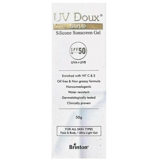 UV Doux Gold Silicone Sunscreen Gel SPF 50 - Classic Derma