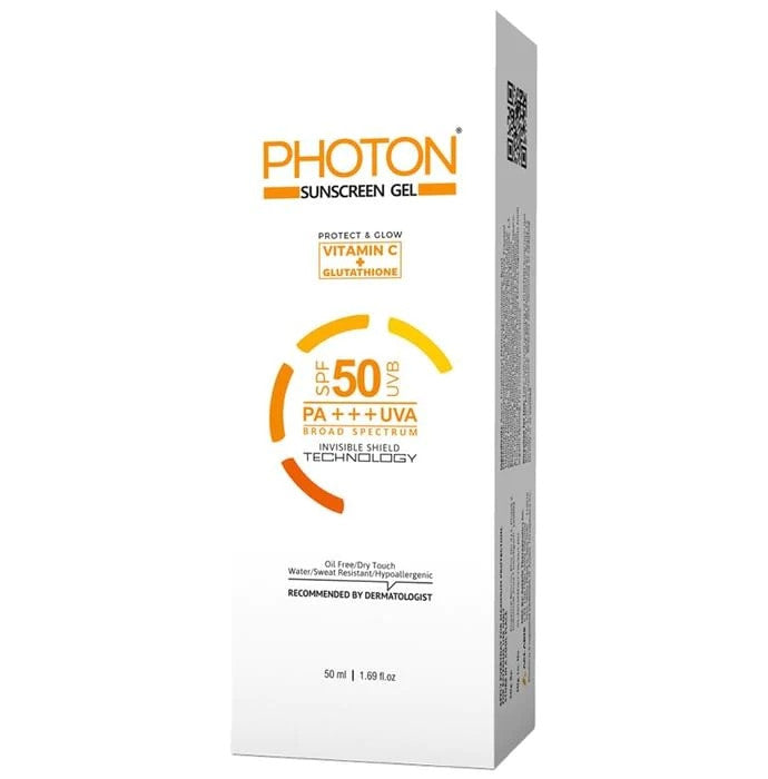 Photon Sunscreen Gel SPF 50 With Vitamin C & Glutathione - Classic Derma