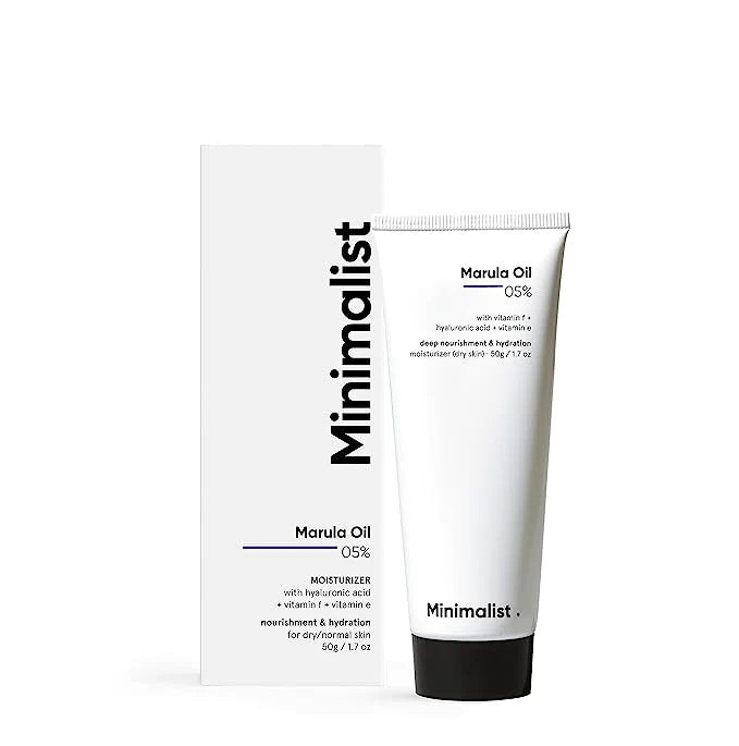 Minimalist Marula Oil 05% Moisturizer with Hyaluronic Acid & Vitamin E - Classic Derma