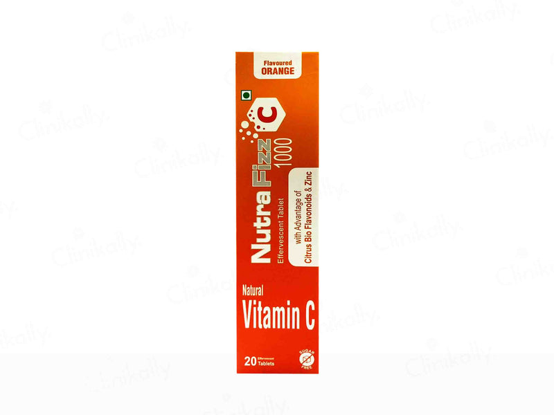 Nutra Fizz C 1000 Effervescent Tablet - Orange Flavour - Classic derma