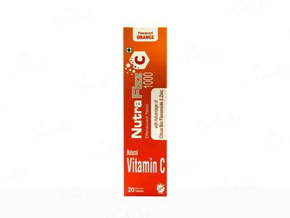 Nutra Fizz C 1000 Effervescent Tablet - Orange Flavour - Classic derma