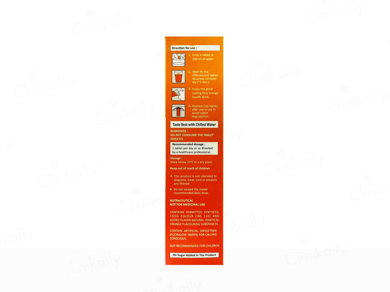 Nutra Fizz C 1000 Effervescent Tablet - Orange Flavour