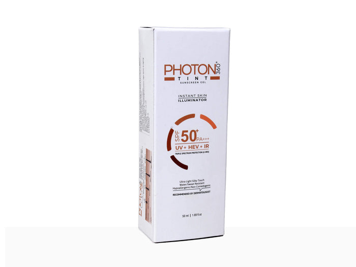 Photon 360 Tint Sunscreen Gel SPF 50 PA+++ | Water & Sweat-Resistant